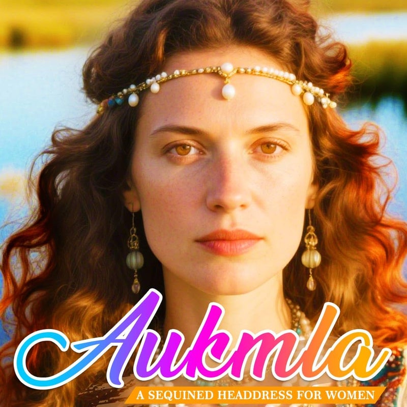 Aukmla Pearl Indian Head Chain Festival Halloween Costume Hair Accessories Boho Headpiece for Women - Image 5